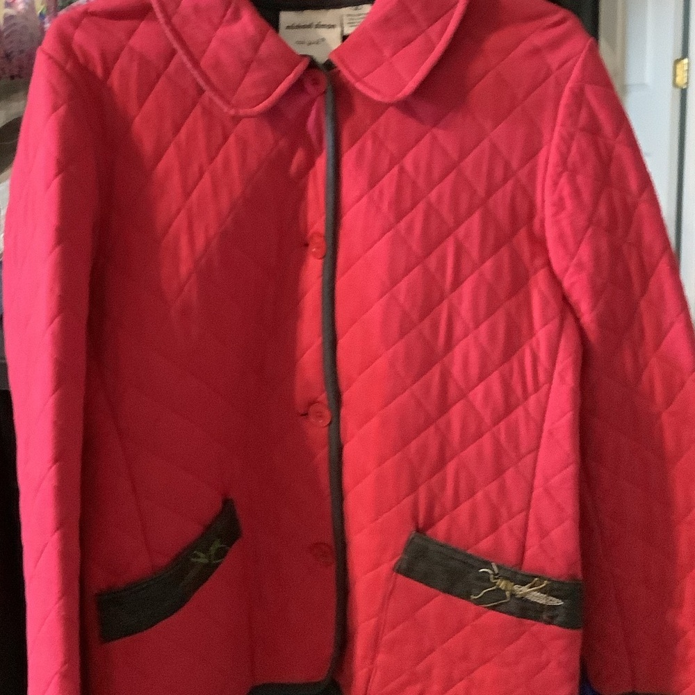 Michael Simon‎ Quilted Jacket - Vibrant Pink
